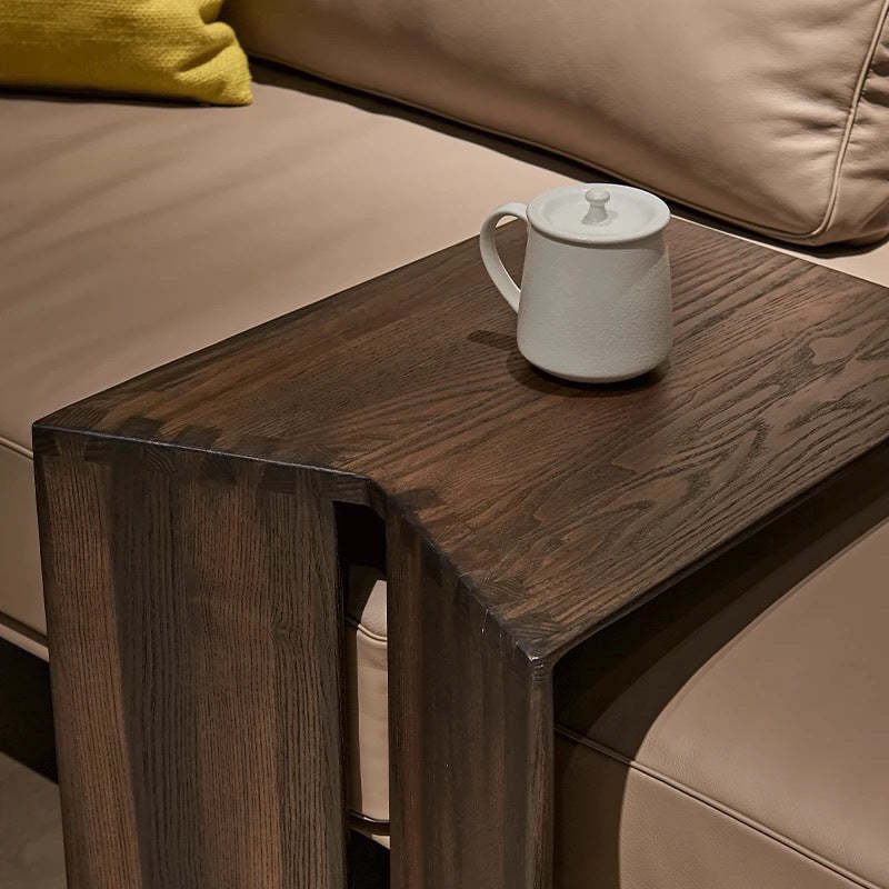 Minimalist Triangle Ash Wood Side Table