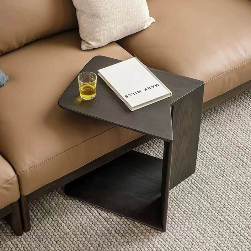 Minimalist Triangle Ash Wood Side Table