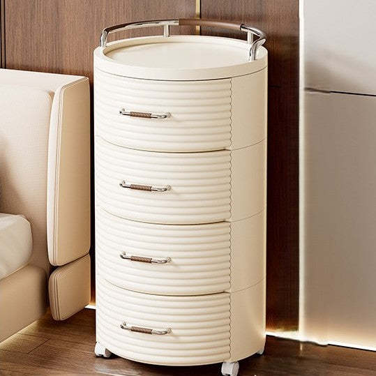 Lighom nordic decor 1-4 white end & side tables — 4-Drawer