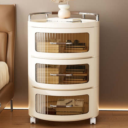 Scandinavian Cylinder 1-4 Drawer — 2 / Transparent