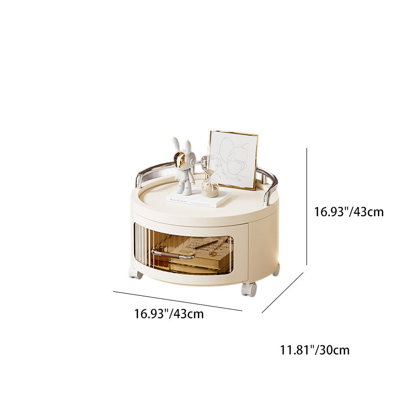 Scandinavian Cylinder 1-4 Drawer — 2 / White