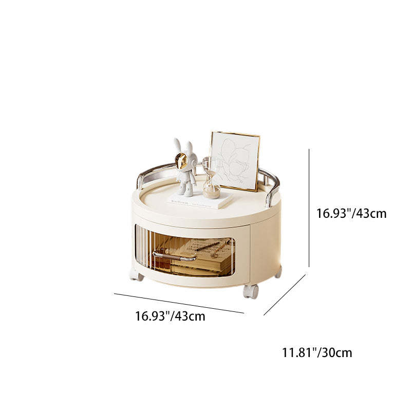 Scandinavian Cylinder 1-4 Drawer — 2 / White