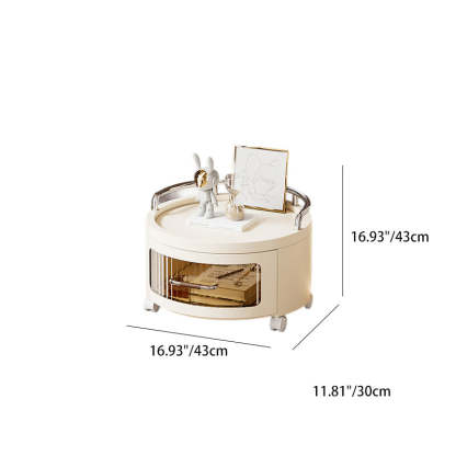 Scandinavian Cylinder 1-4 Drawer — 2 / White