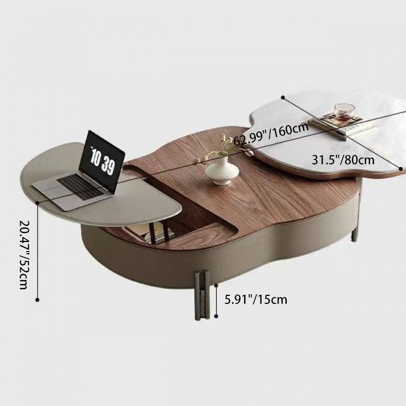 French Microcrystalline Stone Coffee Table