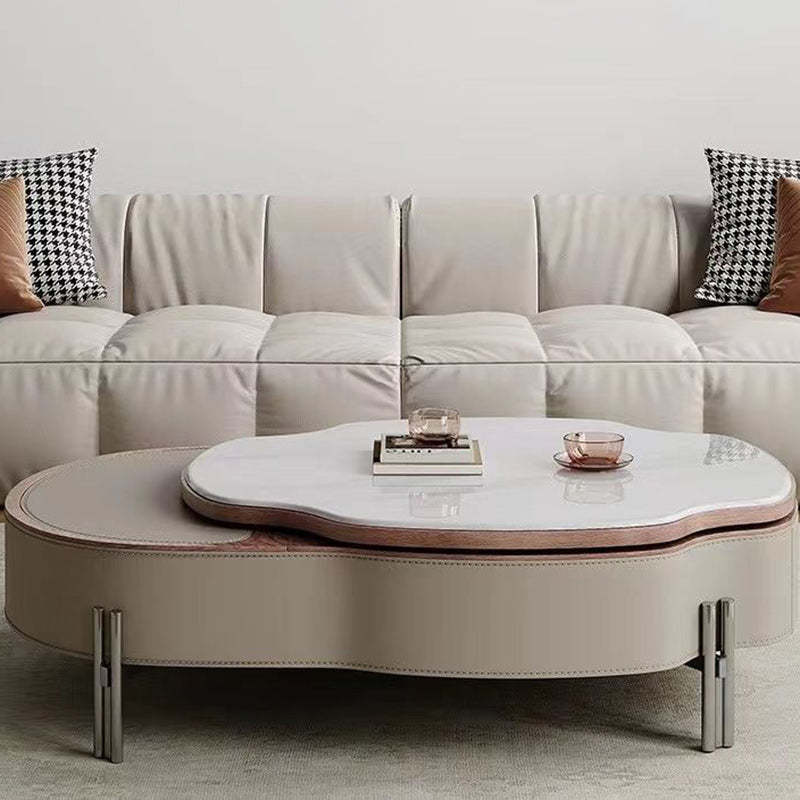 French Microcrystalline Stone Coffee Table