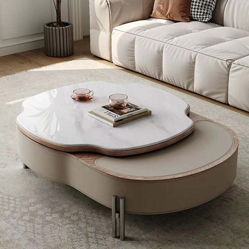 French Microcrystalline Stone Coffee Table