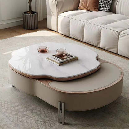 French Microcrystalline Stone Coffee Table
