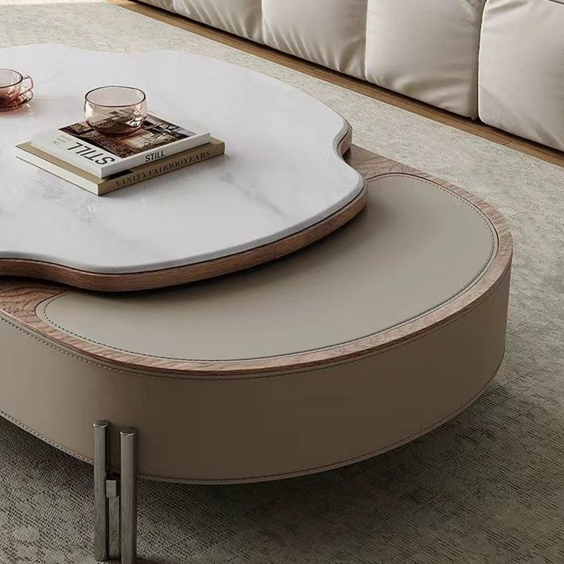 French Microcrystalline Stone Coffee Table