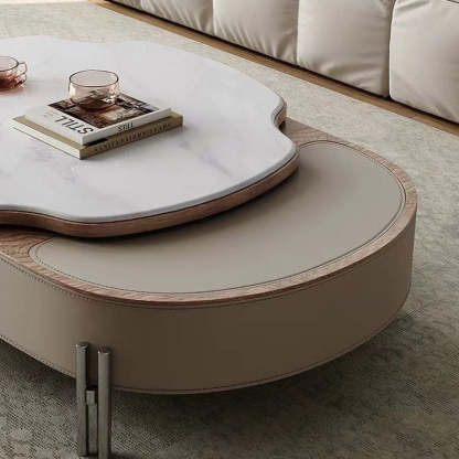 French Microcrystalline Stone Coffee Table