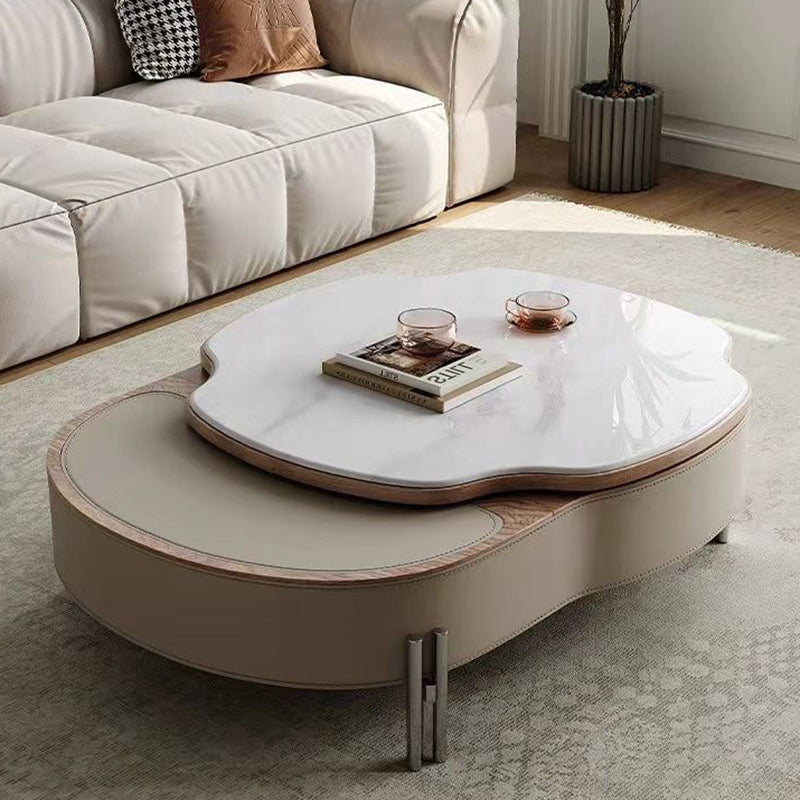 French Microcrystalline Stone Coffee Table
