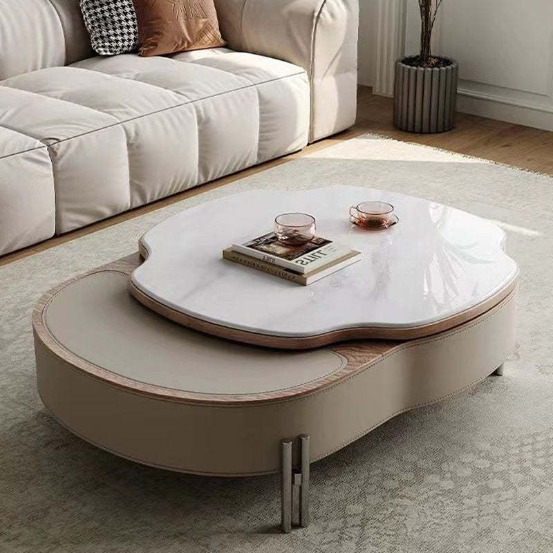 French Microcrystalline Stone Coffee Table