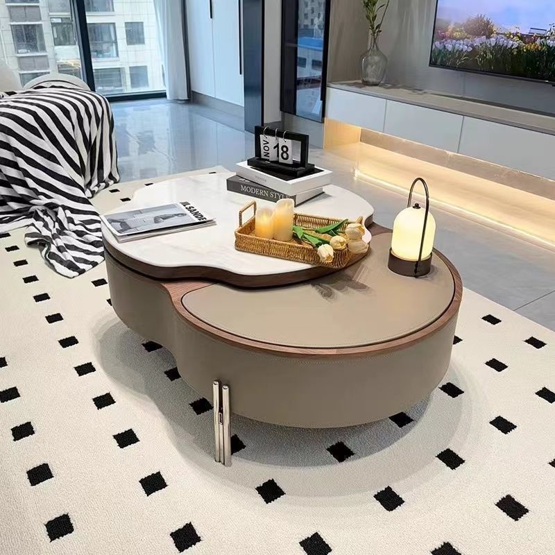 French Microcrystalline Stone Coffee Table