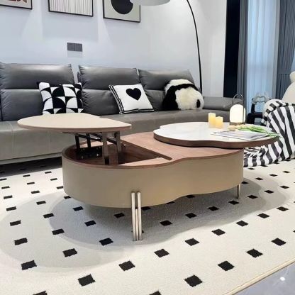 French Microcrystalline Stone Coffee Table