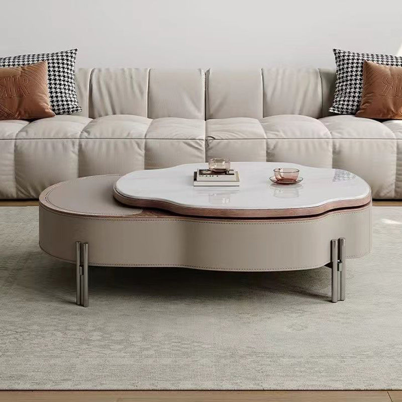 French Microcrystalline Stone Coffee Table