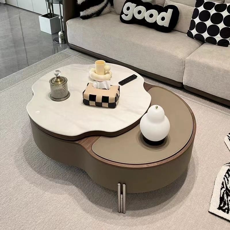 French Microcrystalline Stone Coffee Table