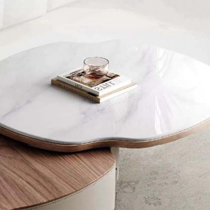 French Microcrystalline Stone Coffee Table