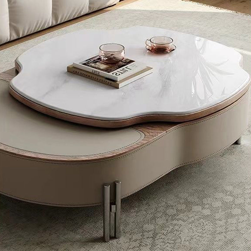 French Microcrystalline Stone Coffee Table