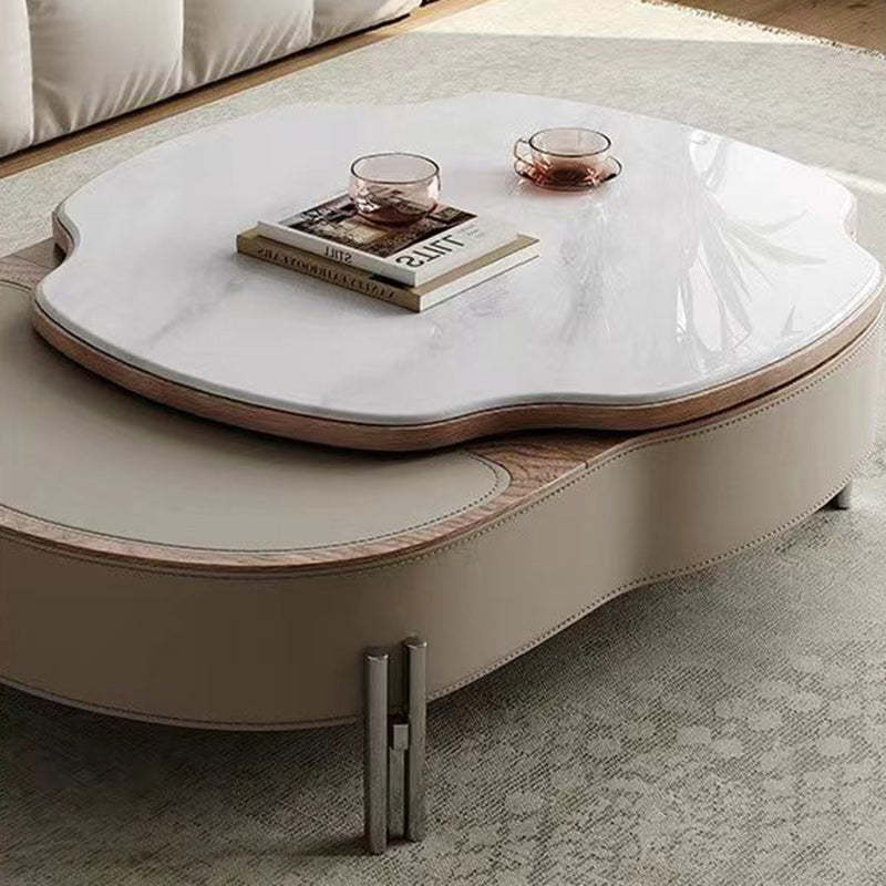 French Microcrystalline Stone Coffee Table