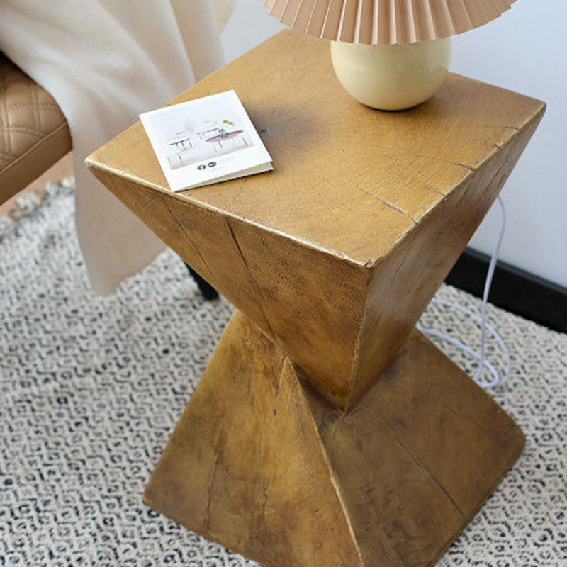 Staggered Triangle Magnesium Clay Side Table