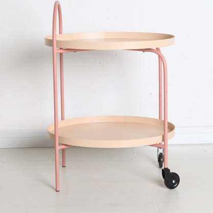 Scandinavian Oval Iron Metal Side Table