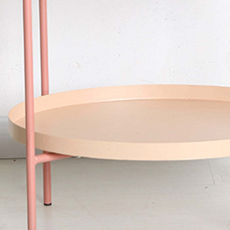 Scandinavian Oval Iron Metal Side Table
