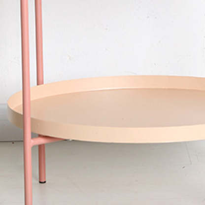 Scandinavian Oval Iron Metal Side Table