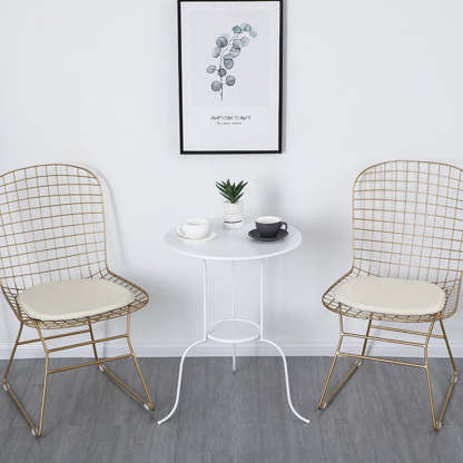 Minimalist Round Iron 3-Leg Coffee Table