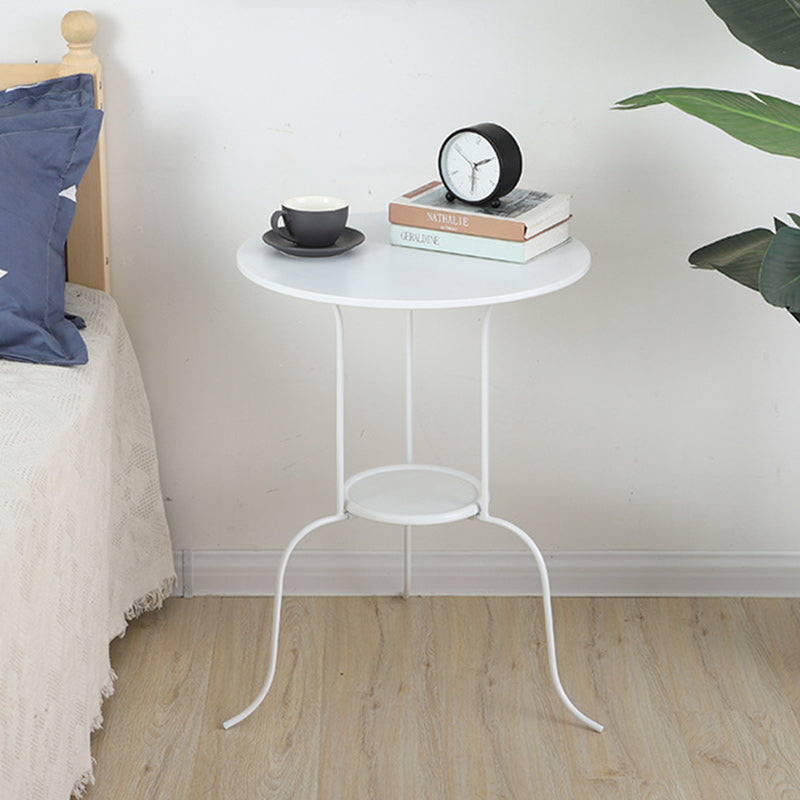 Minimalist Round Iron 3-Leg Coffee Table