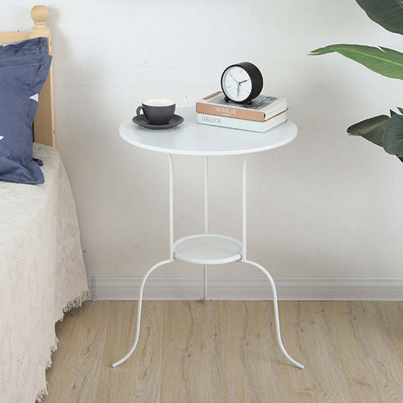 Minimalist Round Iron 3-Leg Coffee Table