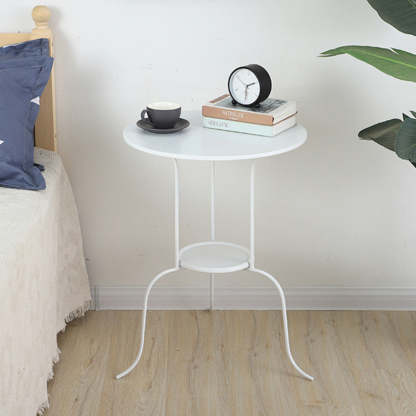 Minimalist Round Iron 3-Leg Coffee Table