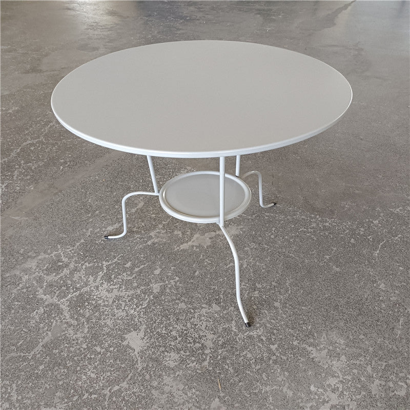 Minimalist Round Iron 3-Leg Coffee Table