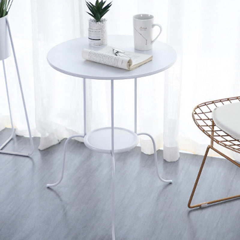 Minimalist Round Iron 3-Leg Coffee Table