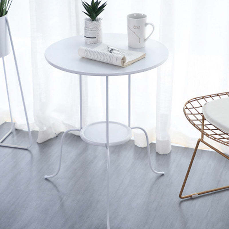 Minimalist Round Iron 3-Leg Coffee Table