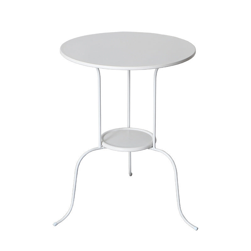 Minimalist Round Iron 3-Leg Coffee Table
