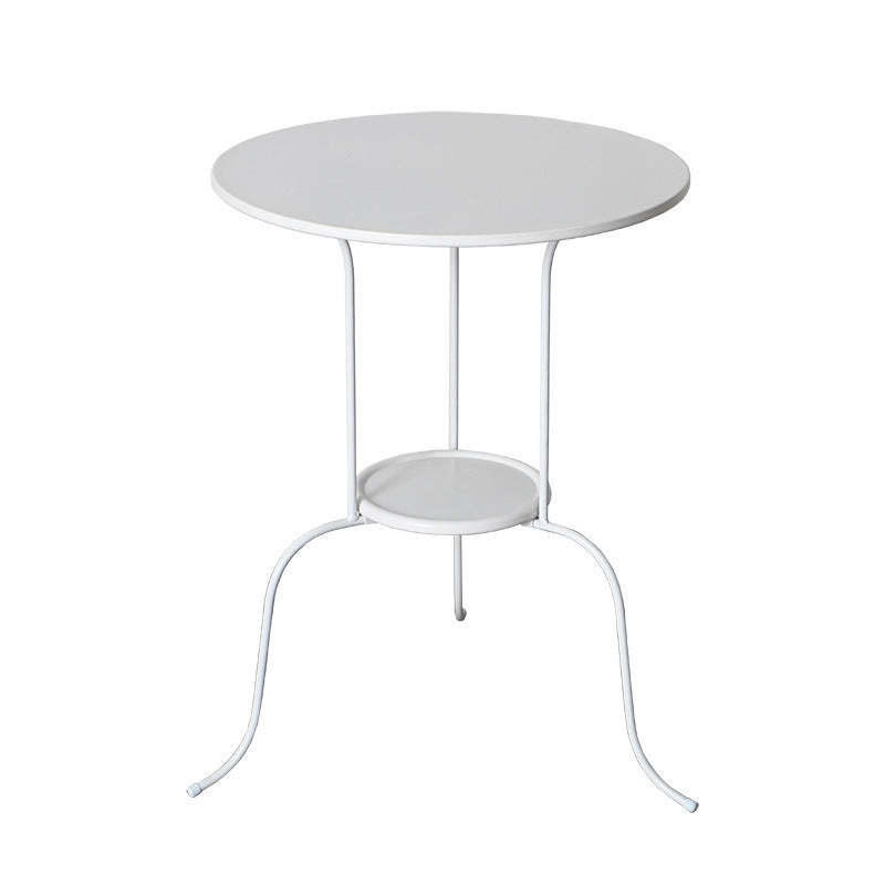 Minimalist Round Iron 3-Leg Coffee Table