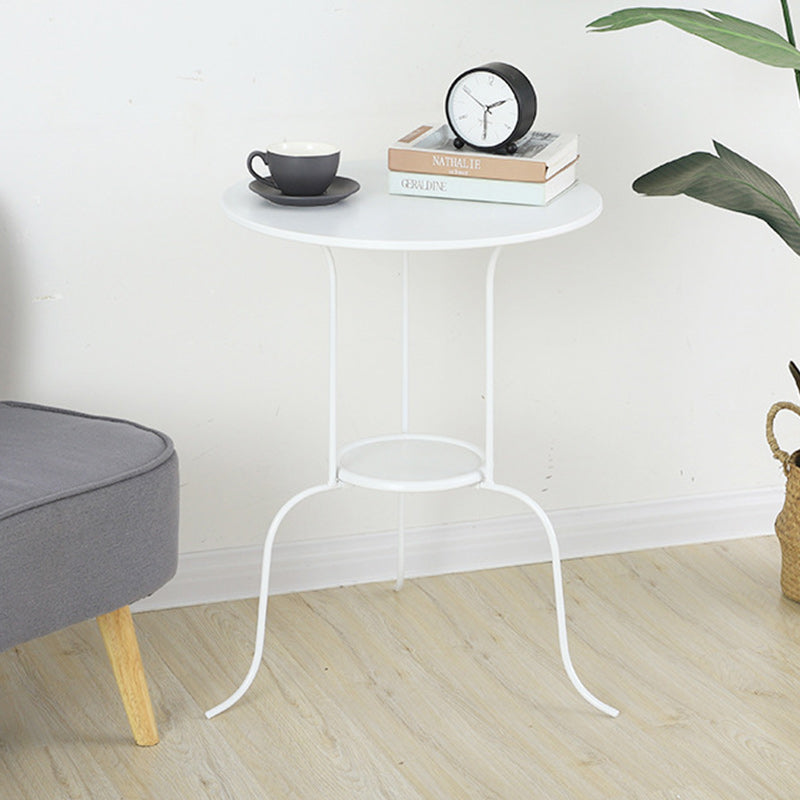 Minimalist Round Iron 3-Leg Coffee Table