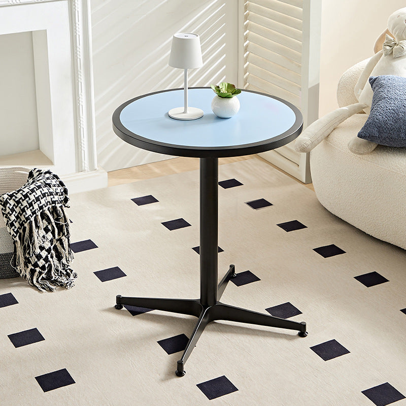 Minimalist Round Lacquered Metal Coffee Table
