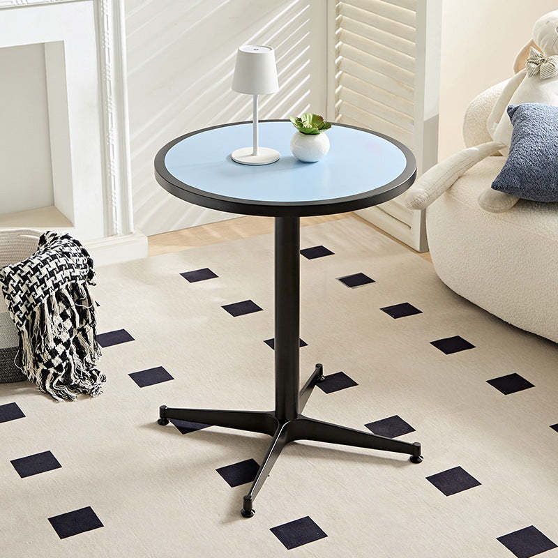 Minimalist Round Lacquered Metal Coffee Table