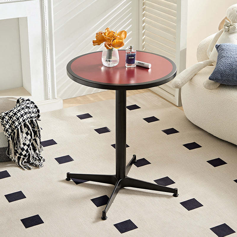 Minimalist Round Lacquered Metal Coffee Table