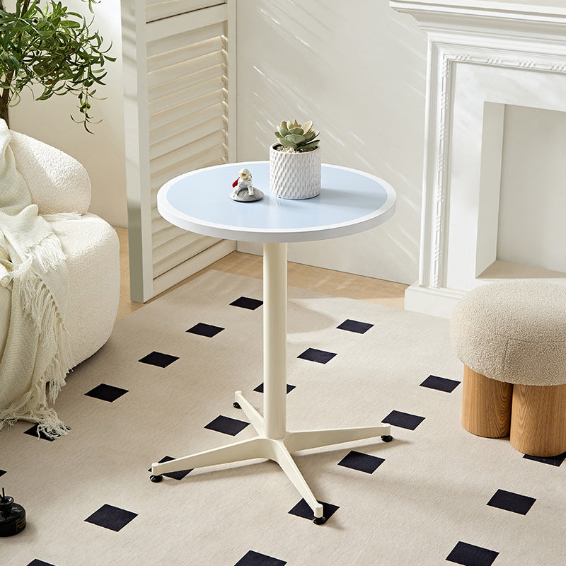 Minimalist Round Lacquered Metal Coffee Table — B