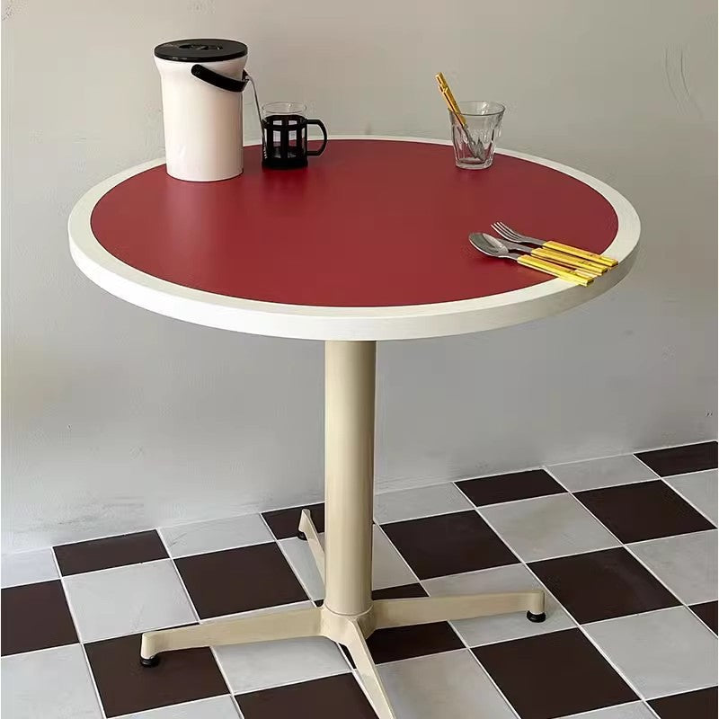Minimalist Round Lacquered Metal Coffee Table