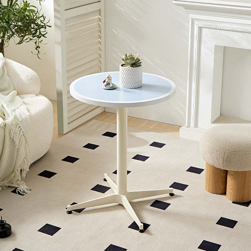 Minimalist Round Lacquered Metal Coffee Table — B