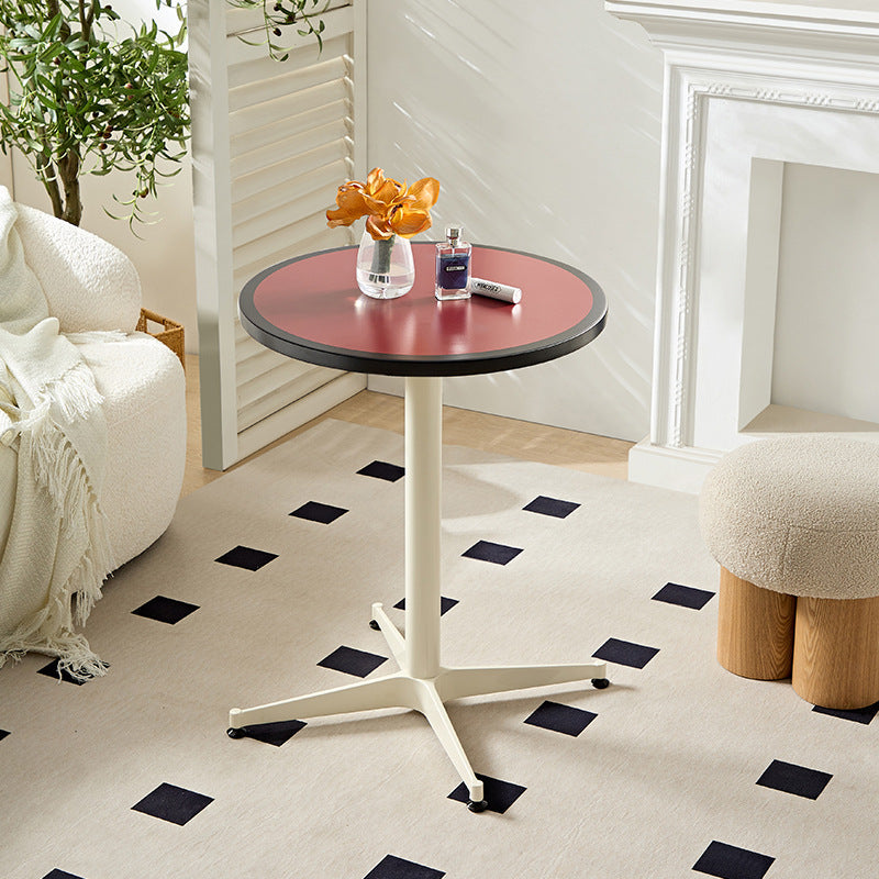 Minimalist Round Lacquered Metal Coffee Table — M