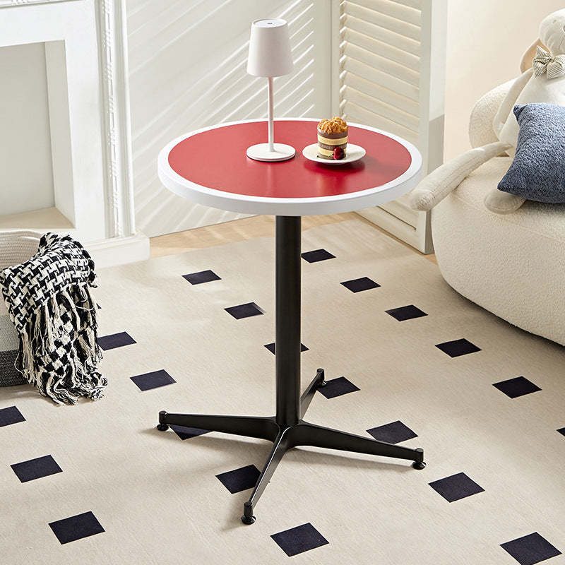 Minimalist Round Lacquered Metal Coffee Table — N