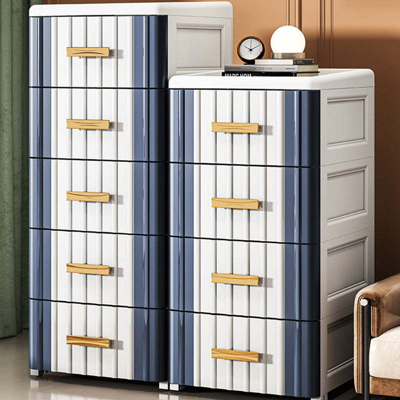 Scandinavian Plastic 3-Drawer Nightstand