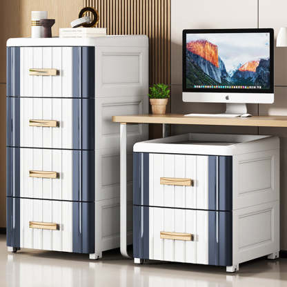 Scandinavian Plastic 3-Drawer Nightstand