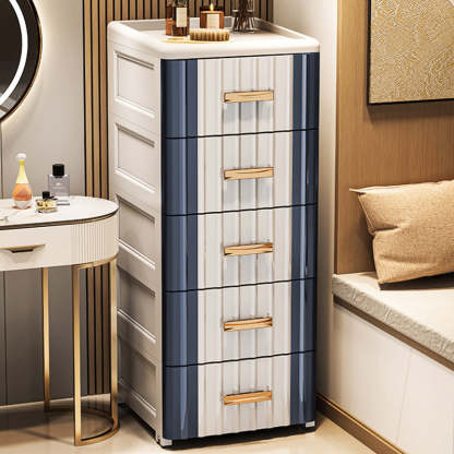 Scandinavian Plastic 3-Drawer Nightstand