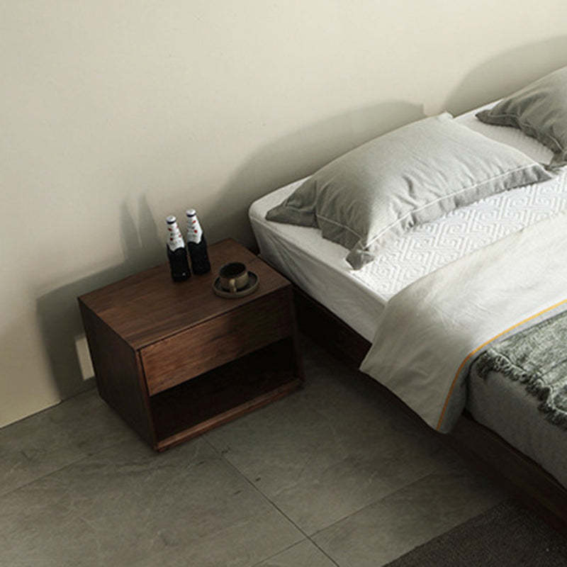 Modern Luxury Black Walnut Nightstand — Default - Black Walnut Color