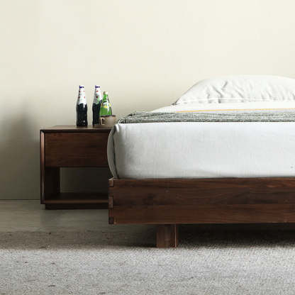 Modern Luxury Black Walnut Nightstand