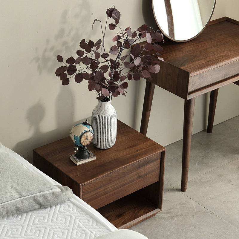 Modern Luxury Black Walnut Nightstand